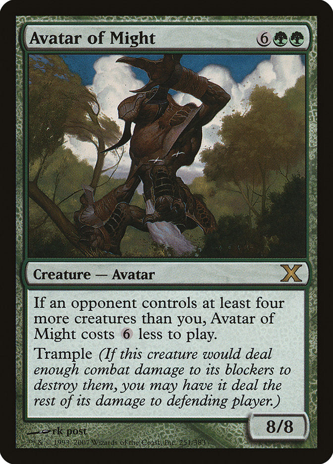 Avatar of Might [Tenth Edition] - Magic: The Gathering - Card Brawlers | Quebec | Canada |