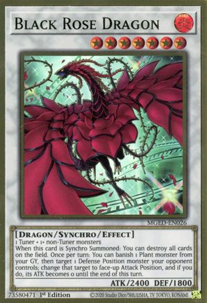 Black Rose Dragon (Alternate Art) [MGED-EN026] Gold Rare - Yu-Gi-Oh! - Card Brawlers | Quebec | Canada |