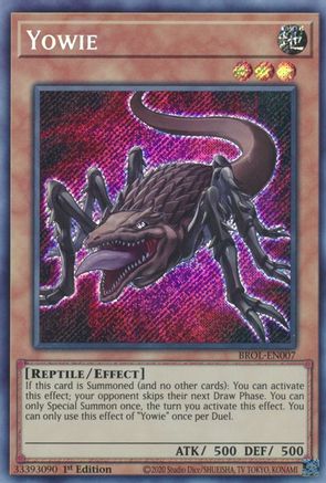 Yowie [BROL-EN007] Secret Rare - Yu-Gi-Oh! - Card Brawlers | Quebec | Canada |