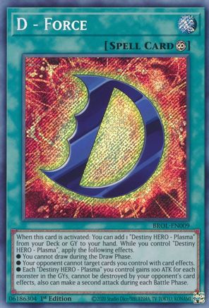 D - Force [BROL-EN009] Secret Rare - Yu-Gi-Oh! - Card Brawlers | Quebec | Canada |