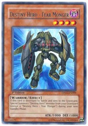 Destiny Hero - Fear Monger [DP05-EN009] Rare - Yu-Gi-Oh! - Card Brawlers | Quebec | Canada |
