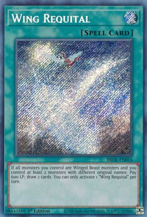 Wing Requital [BROL-EN016] Secret Rare - Yu-Gi-Oh! - Card Brawlers | Quebec | Canada |