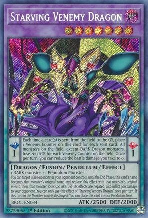 Starving Venemy Dragon [BROL-EN034] Secret Rare - Yu-Gi-Oh! - Card Brawlers | Quebec | Canada |