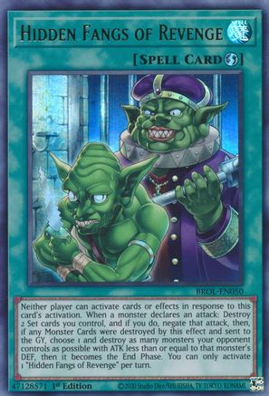 Hidden Fangs of Revenge [BROL-EN050] Ultra Rare - Yu-Gi-Oh! - Card Brawlers | Quebec | Canada |
