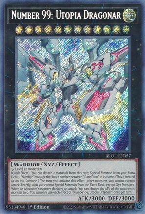 Numéro 99 : Utopia Dragonar [BROL-EN057] Secret Rare 