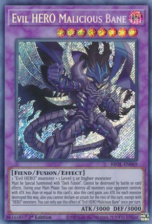 Evil HERO Malicious Bane [BROL-EN069] Secret Rare - Yu-Gi-Oh! - Card Brawlers | Quebec | Canada |