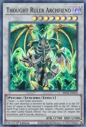 Thought Ruler Archfiend [BROL-EN070] Ultra Rare - Yu-Gi-Oh! - Card Brawlers | Quebec | Canada |