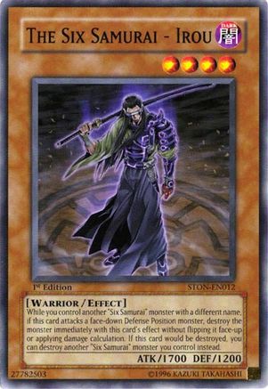 The Six Samurai - Irou [STON-EN012] Common - Yu-Gi-Oh! - Card Brawlers | Quebec | Canada |