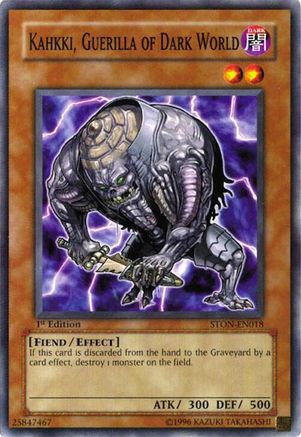 Kahkki, Guerilla of Dark World [STON-EN018] Common - Yu-Gi-Oh! - Card Brawlers | Quebec | Canada |