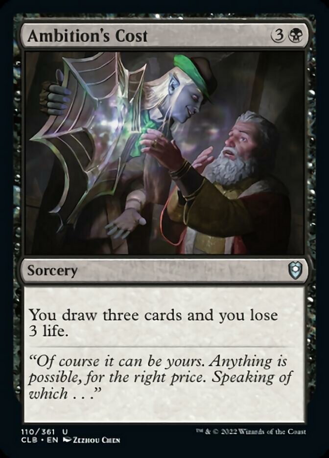 Ambition's Cost [Commander Legends: Battle for Baldur's Gate] - Magic: The Gathering - Card Brawlers | Quebec | Canada |