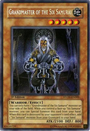 Grandmaster of the Six Samurai [STON-EN000] Secret Rare - Yu-Gi-Oh! - Card Brawlers | Quebec | Canada |