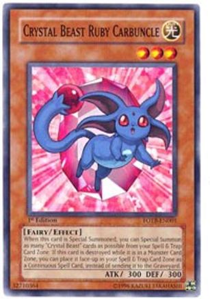 Crystal Beast Ruby Carbuncle [FOTB-EN001] Common - Yu-Gi-Oh! - Card Brawlers | Quebec | Canada |