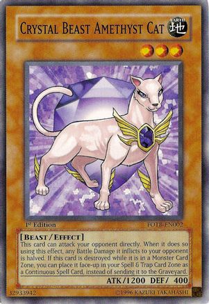 Crystal Beast Amethyst Cat [FOTB-EN002] Common - Yu-Gi-Oh! - Card Brawlers | Quebec | Canada |
