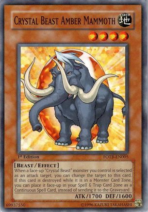 Crystal Beast Amber Mammoth [FOTB-EN005] Common - Yu-Gi-Oh! - Card Brawlers | Quebec | Canada |