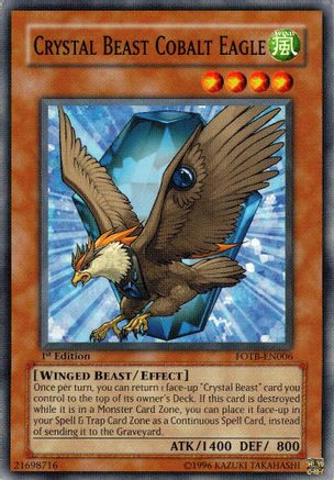 Crystal Beast Cobalt Eagle [FOTB-EN006] Common - Yu-Gi-Oh! - Card Brawlers | Quebec | Canada |