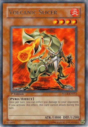 Volcanic Slicer [FOTB-EN012] Rare - Yu-Gi-Oh! - Card Brawlers | Quebec | Canada |