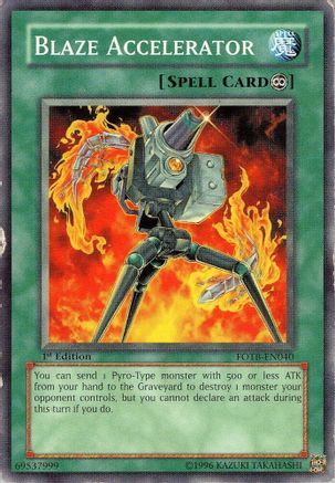 Blaze Accelerator [FOTB-EN040] Common - Yu-Gi-Oh! - Card Brawlers | Quebec | Canada |
