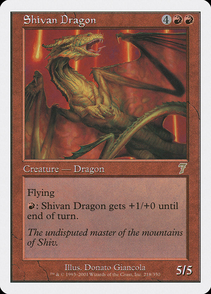 Shivan Dragon [Seventh Edition] - Magic: The Gathering - Card Brawlers | Quebec | Canada |