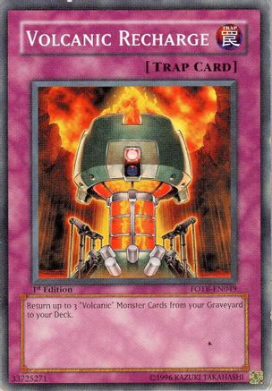 Volcanic Recharge [FOTB-EN049] Common - Yu-Gi-Oh! - Card Brawlers | Quebec | Canada |