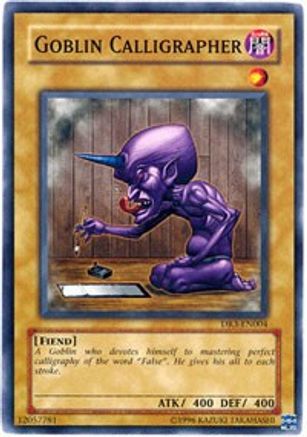Goblin Calligrapher [DR3-EN004] Common - Yu-Gi-Oh! - Card Brawlers | Quebec | Canada |