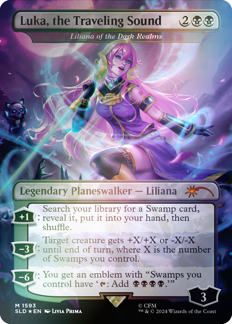 Luka, the Traveling Sound - Liliana of the Dark Realms (Rainbow Foil) [Secret Lair Drop Series] - Magic: The Gathering - Card Brawlers | Quebec | Canada |