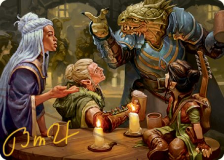 You Meet in a Tavern Art Card (Gold-Stamped Signature) [Dungeons & Dragons: Adventures in the Forgotten Realms Art Series] - Magic: The Gathering - Card Brawlers | Quebec | Canada |