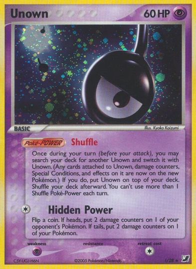 Unown (!) (!/28) [EX: Unseen Forces] - Pokémon - Card Brawlers | Quebec | Canada |