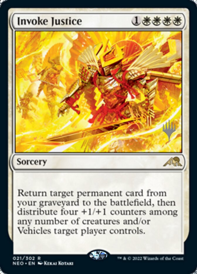 Invoke Justice (Promo Pack) [Kamigawa: Neon Dynasty Promos] - Magic: The Gathering - Card Brawlers | Quebec | Canada |