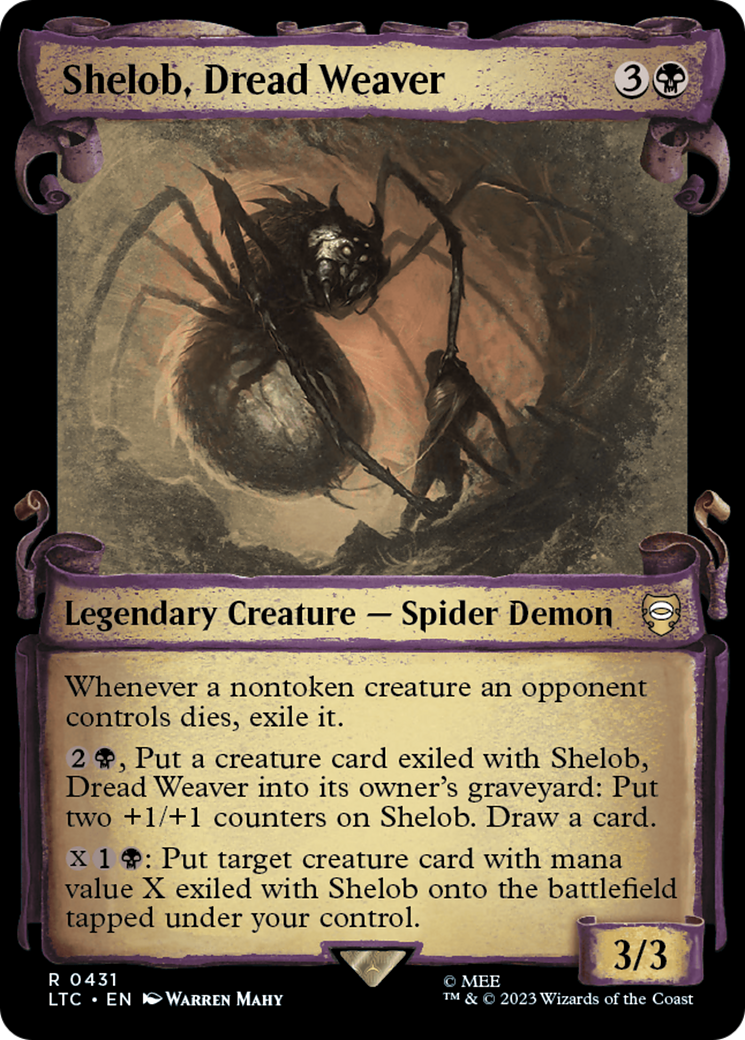 Shelob, Dread Weaver [The Lord of the Rings: Tales of Middle-Earth Commander Showcase Scrolls] - Magic: The Gathering - Card Brawlers | Quebec | Canada |
