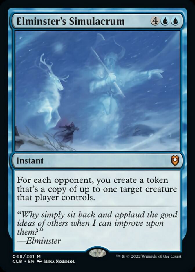 Elminster's Simulacrum [Commander Legends: Battle for Baldur's Gate] - Magic: The Gathering - Card Brawlers | Quebec | Canada |