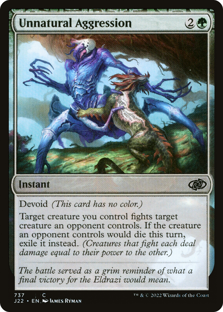 Unnatural Aggression [Jumpstart 2022] - Magic: The Gathering - Card Brawlers | Quebec | Canada |