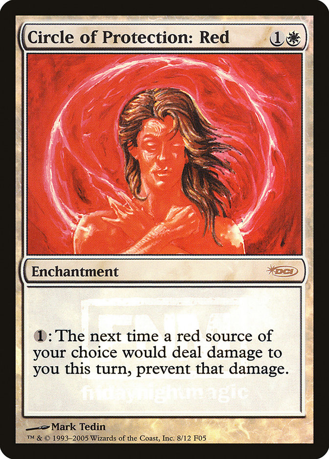 Circle of Protection: Red [Friday Night Magic 2005] - Magic: The Gathering - Card Brawlers | Quebec | Canada |