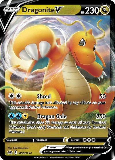 Dragonite V (SWSH154) [Sword & Shield: Black Star Promos] - Pokémon - Card Brawlers | Quebec | Canada |