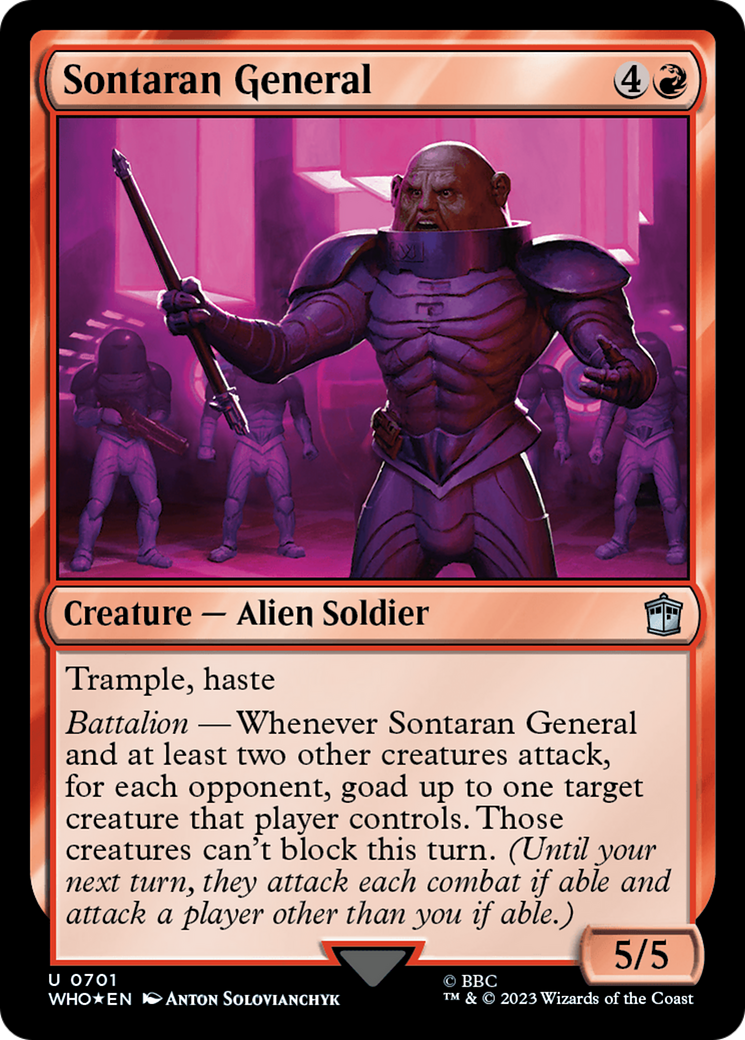 Sontaran General (Surge Foil) [Doctor Who] - Magic: The Gathering - Card Brawlers | Quebec | Canada |