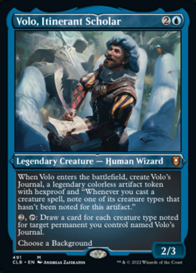 Volo, Itinerant Scholar (Foil Etched) [Commander Legends: Battle for Baldur's Gate] - Magic: The Gathering - Card Brawlers | Quebec | Canada |