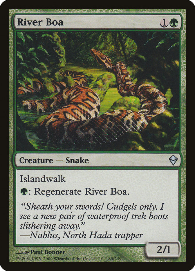 River Boa [Zendikar] - Magic: The Gathering - Card Brawlers | Quebec | Canada |