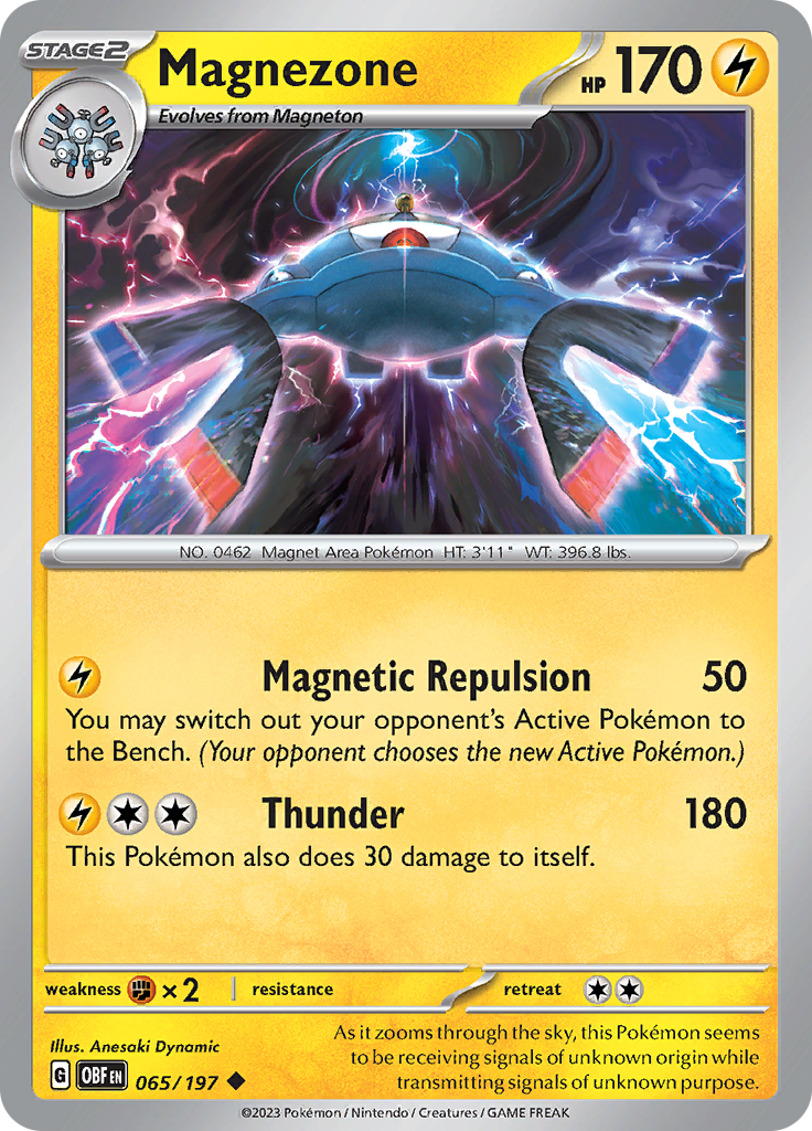 Magnezone (065/197) [Scarlet & Violet: Obsidian Flames] - Pokémon - Card Brawlers | Quebec | Canada |