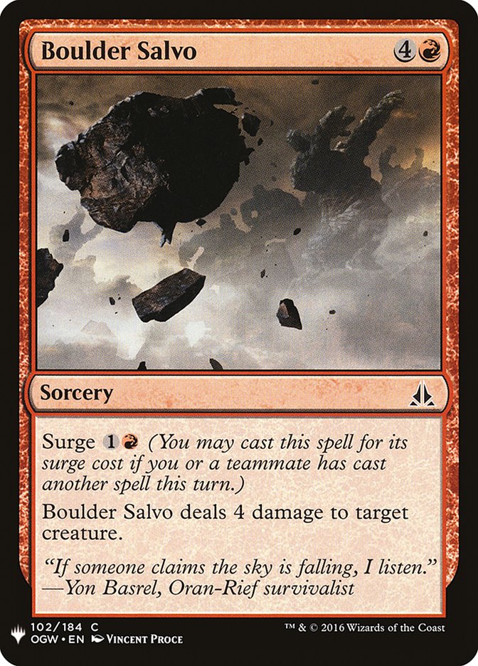 Boulder Salvo [Mystery Booster] - Magic: The Gathering - Card Brawlers | Quebec | Canada |