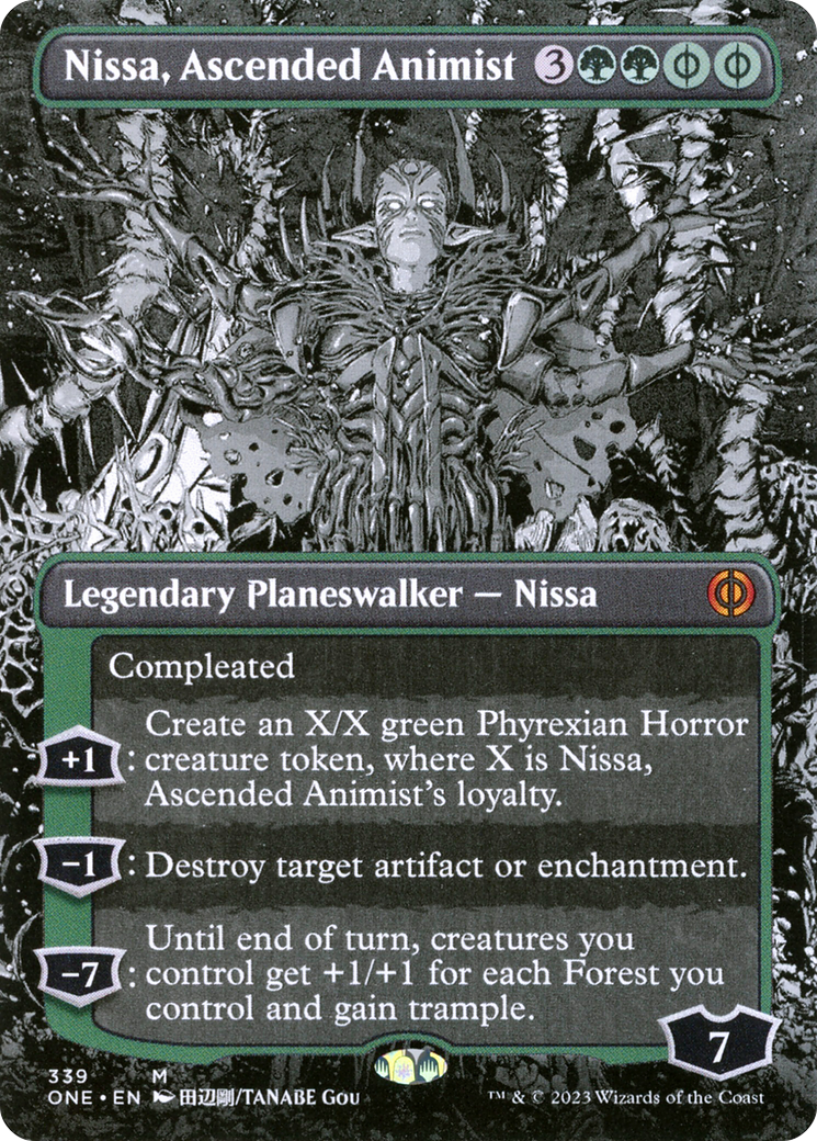 Nissa, Ascended Animist (Borderless Manga) [Phyrexia: All Will Be One] - Magic: The Gathering - Card Brawlers | Quebec | Canada |