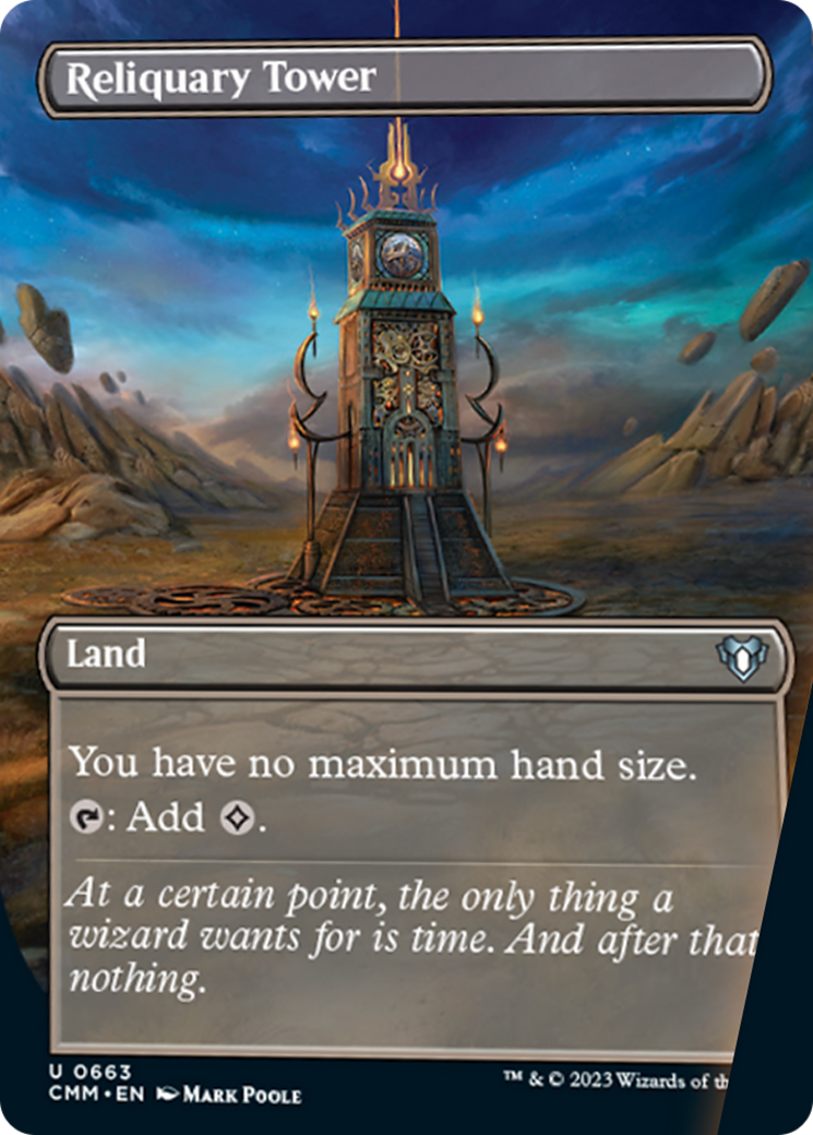 Reliquary Tower (Borderless Alternate Art) [Commander Masters] - Magic: The Gathering - Card Brawlers | Quebec | Canada |