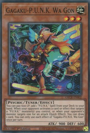 Gagaku-P.U.N.K. Wa Gon [GRCR-EN002] Super Rare - Yu-Gi-Oh! - Card Brawlers | Quebec | Canada |