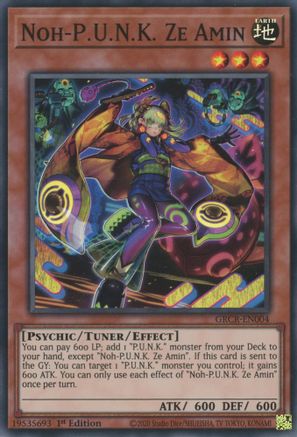 Noh-P.U.N.K. Ze Amin [GRCR-EN004] Super Rare - Yu-Gi-Oh! - Card Brawlers | Quebec | Canada |