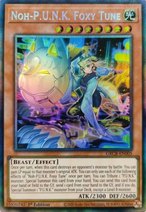 Noh-P.U.N.K. Foxy Tune [GRCR-EN005] Collector's Rare - Yu-Gi-Oh! - Card Brawlers | Quebec | Canada |