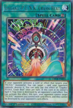 Gagaku-P.U.N.K. Crash Beat [GRCR-EN010] Rare - Yu-Gi-Oh! - Card Brawlers | Quebec | Canada |