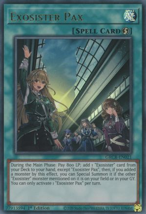 Exosister Pax [GRCR-EN021] Ultra Rare - Yu-Gi-Oh! - Card Brawlers | Quebec | Canada |