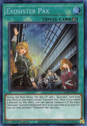 Exosister Pax [GRCR-EN021] Collector's Rare - Yu-Gi-Oh! - Card Brawlers | Quebec | Canada |