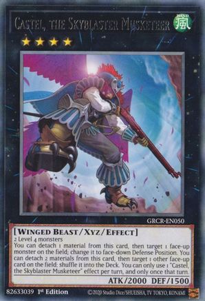 Castel, the Skyblaster Musketeer [GRCR-EN050] Rare - Yu-Gi-Oh! - Card Brawlers | Quebec | Canada |