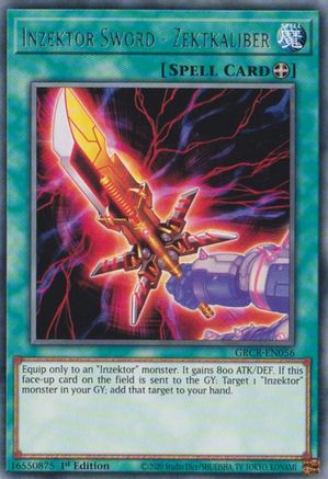 Inzektor Sword - Zektkaliber [GRCR-EN056] Rare - Yu-Gi-Oh! - Card Brawlers | Quebec | Canada |