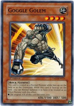 Goggle Golem [TAEV-EN023] Common - Yu-Gi-Oh! - Card Brawlers | Quebec | Canada |