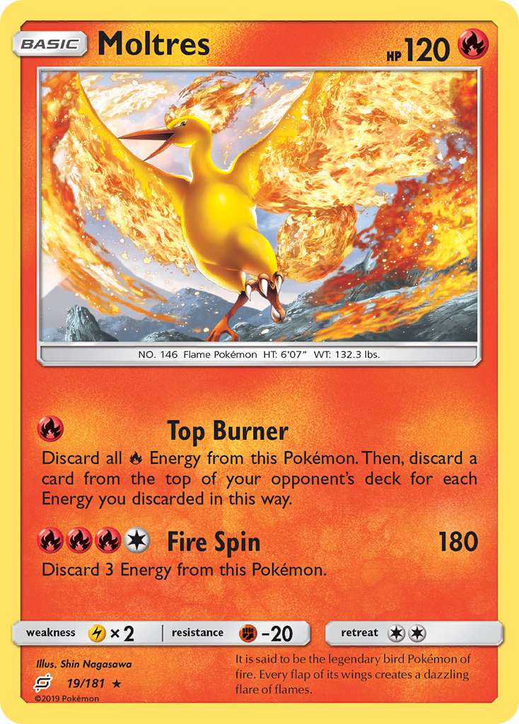 Moltres (19/181) [Sun & Moon: Team Up] - Pokémon - Card Brawlers | Quebec | Canada |